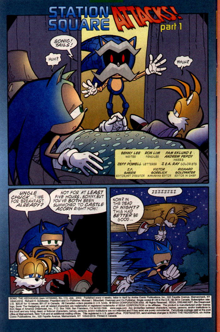 Sonic - Archie Adventure Series July 2002 Page 2